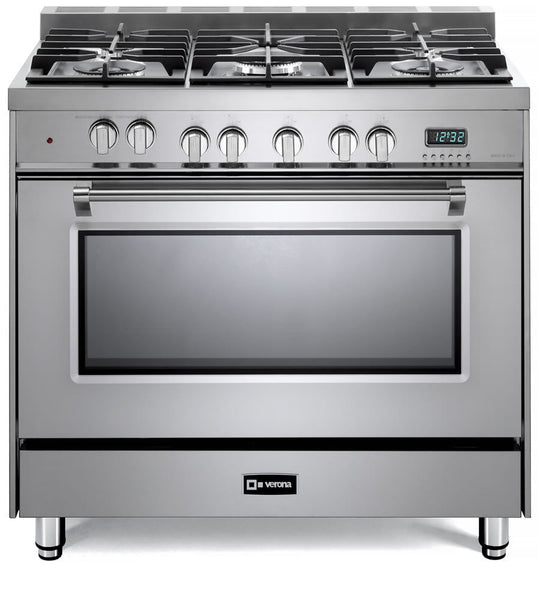 Verona VPFSGE365SS Stainless Steel 36" Dual Fuel Single Oven Range - Prestige Series