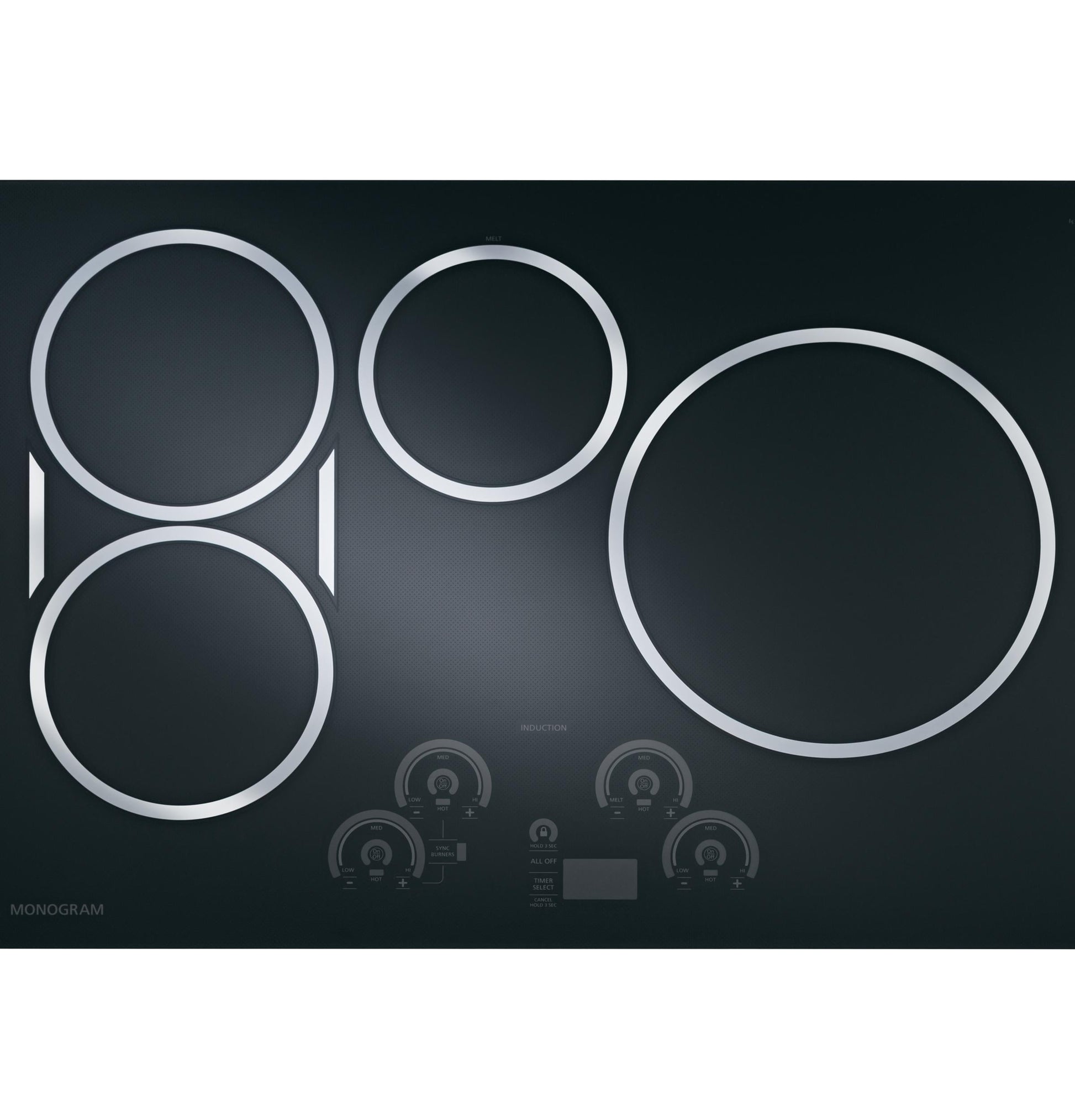 Monogram ZHU30RDJBB Monogram 30" Induction Cooktop