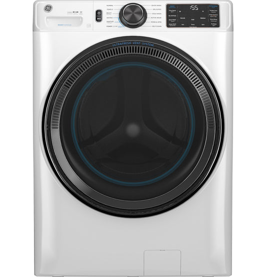 Ge Appliances GFW655SSVWW Ge® 5.0 Cu. Ft. Capacity Smart Front Load Energy Star® Steam Washer With Smartdispense™ Ultrafresh Vent System With Odorblock™ And Sanitize + Allergen