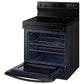 Samsung NE63A6511SB 6.3 Cu. Ft. Smart Freestanding Electric Range With No-Preheat Air Fry & Convection In Black