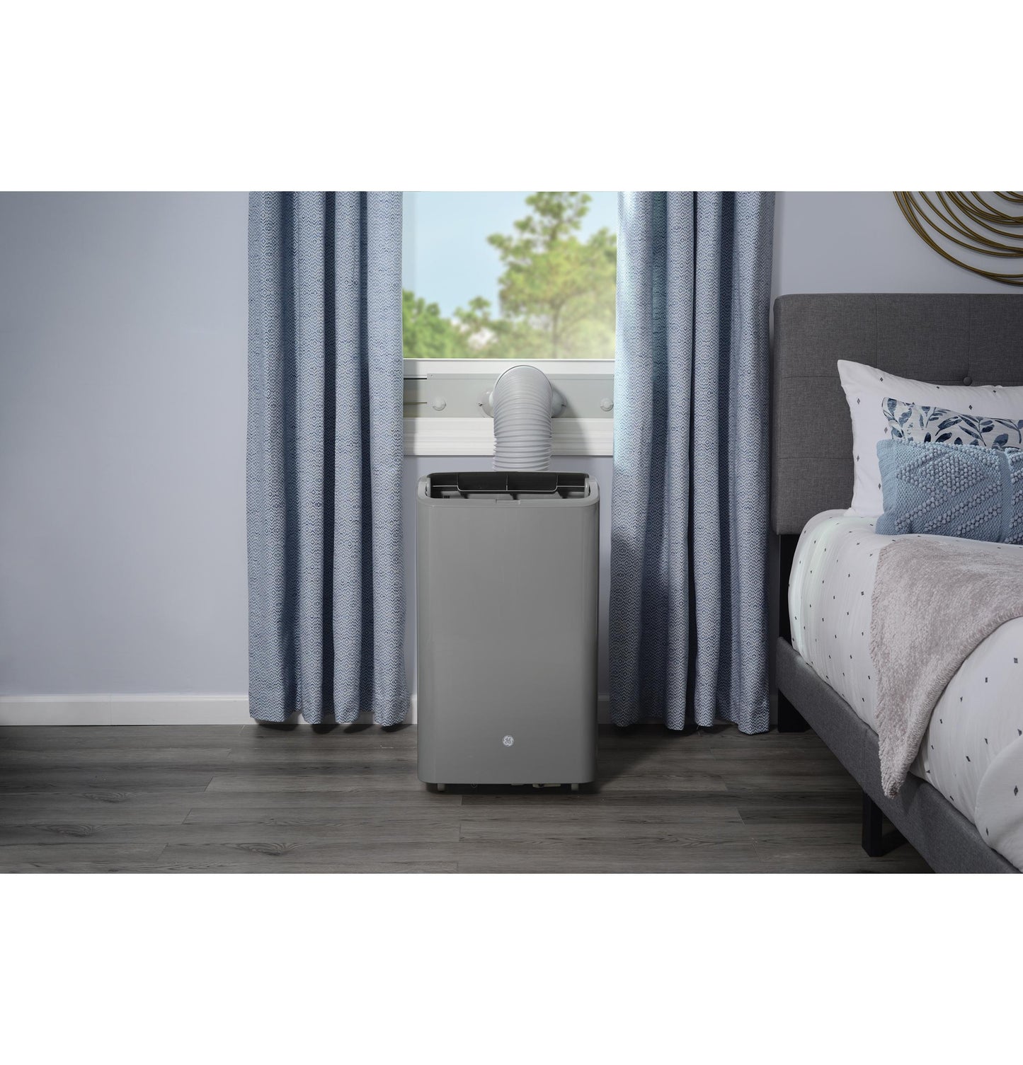 Ge Appliances APWD07JASG Ge® 7,500 Btu Smart Portable Air Conditioner With Dehumidifier And Remote, Grey