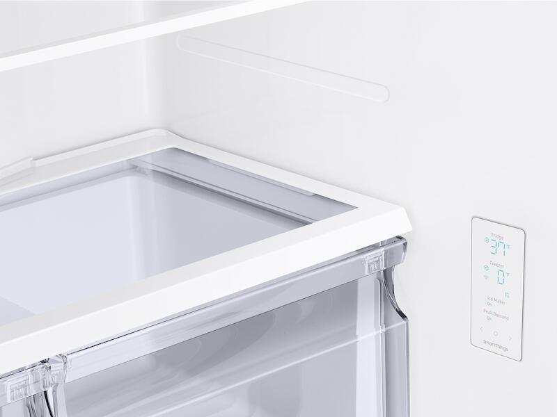 Samsung RF18A5101WW 18 Cu. Ft. Smart Counter Depth 3-Door French Door Refrigerator In White