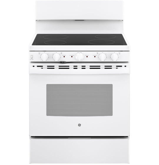 Ge Appliances JB480DTWW Ge 30" Free-Standing Electric Radiant Smooth Cooktop Range