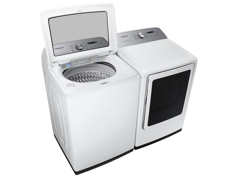Samsung DVG52A5500W 7.4 Cu. Ft. Smart Gas Dryer With Steam Sanitize+ In White
