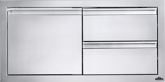 Napoleon Bbq BI36161D2DR 36" X 16" Single Door & Double Drawer Combo , Stainless Steel