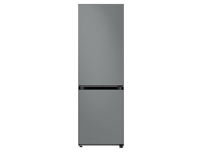 Samsung RB12A300631 12.0 Cu. Ft. Bespoke Bottom Freezer Refrigerator With Customizable Colors And Flexible Design In Grey Glass