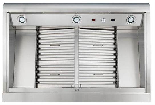 Best Range Hoods WPD39M42SB 42" Ss Pro-Style Range Hood With Extra Large Capture Designed For Outdoor Cooking In Covered Lanais, 1300 To 1650 Max Cfm