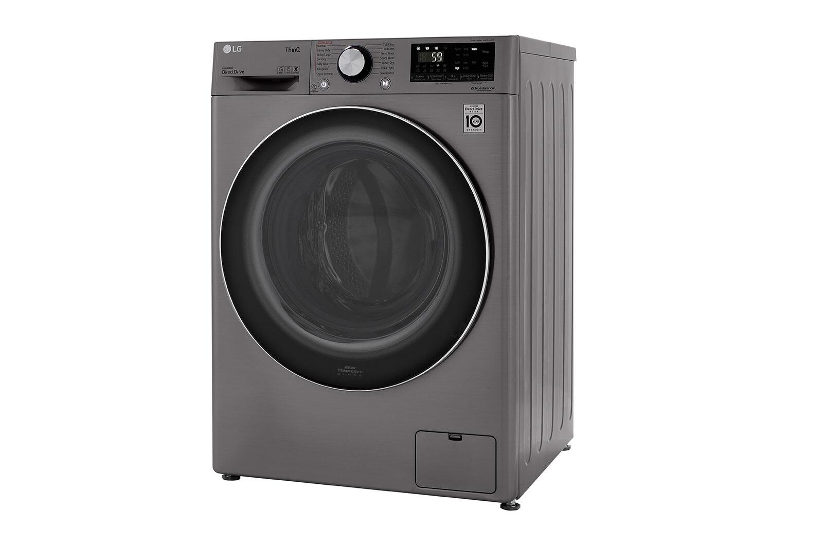 Lg WM3555HVA 2.4 Cu.Ft. Smart Wi-Fi Enabled Compact Front Load All-In-One Electric  Washer/Dryer Combo With Built-In Intelligence