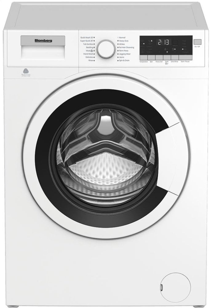 Blomberg Appliances WM98200SX2 24" 2.5 Cu Ft Front Load Washer White Trim Base Model Use With Dhp24400W