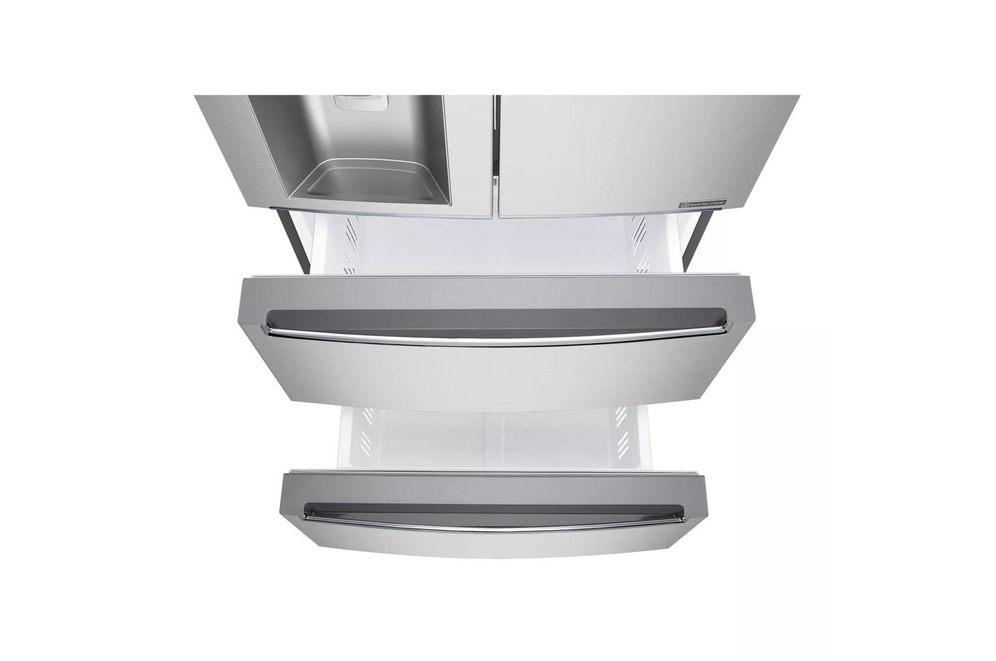 Lg LRMXC1803S 18.3 Cu. Ft. Counter-Depth French Door Refrigerator With Tall Ice And Water Dispenser