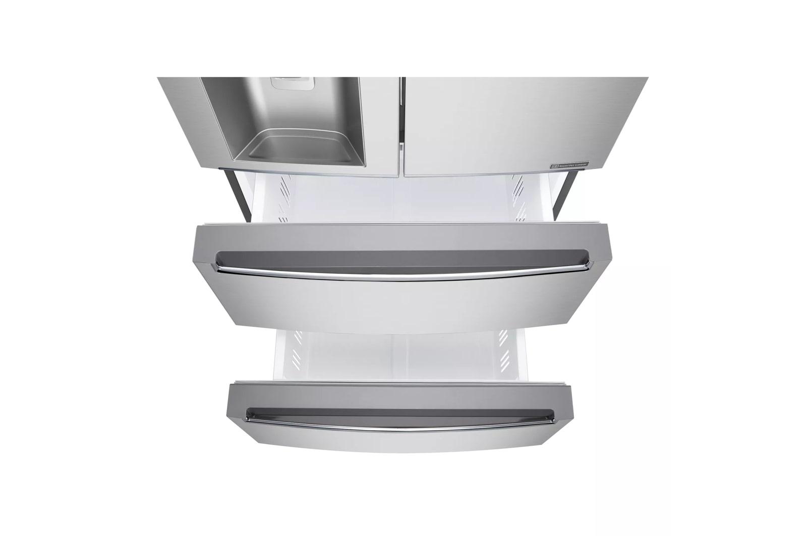 Lg LRMXC1803S 18.3 Cu. Ft. Counter-Depth French Door Refrigerator With Tall Ice And Water Dispenser