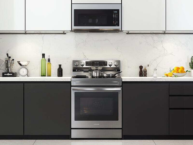 Samsung NE63A6711SS 6.3 Cu. Ft. Smart Freestanding Electric Range With No-Preheat Air Fry, Convection+ & Griddle In Stainless Steel