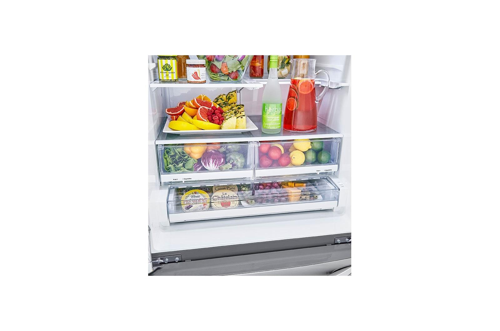Lg LRFXS2513S 25 Cu. Ft. Smart French Door Refrigerator With Craft Ice™