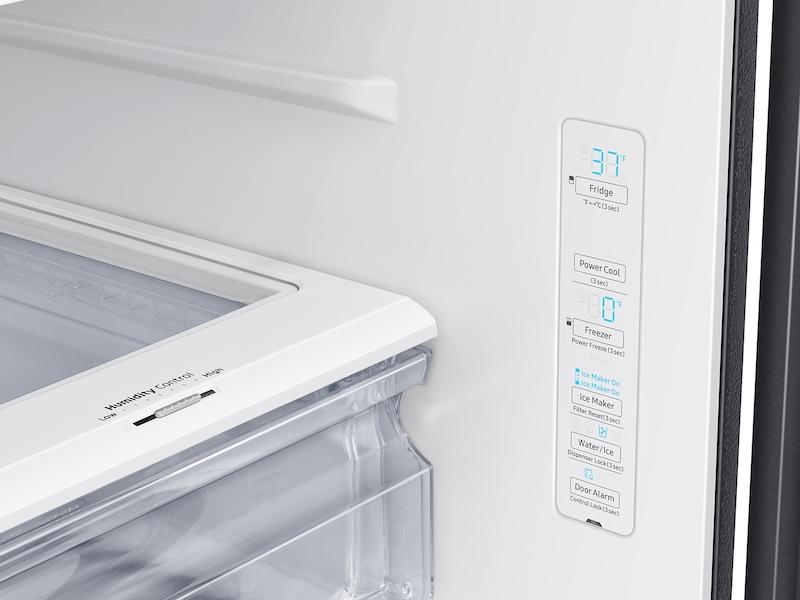 Samsung RF27T5241SG 27 Cu. Ft. Large Capacity 3-Door French Door Refrigerator With Dual Ice Maker In Black Stainless Steel