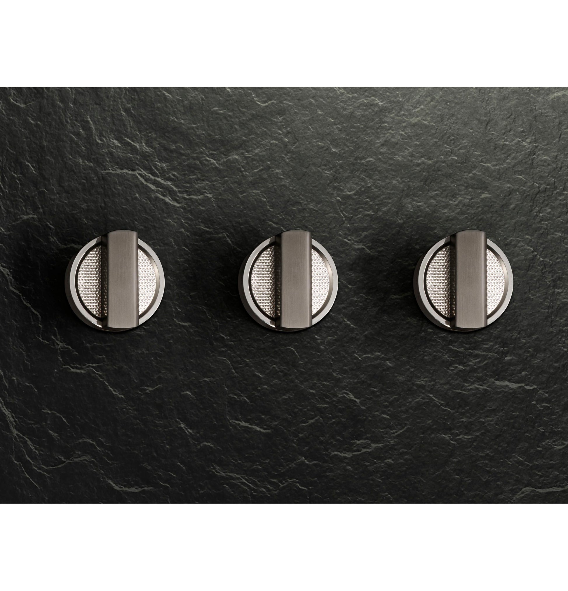 Monogram ZXPR36KKTT1 Monogram 36" Designer Collection Titanium Knobs For Pro Range