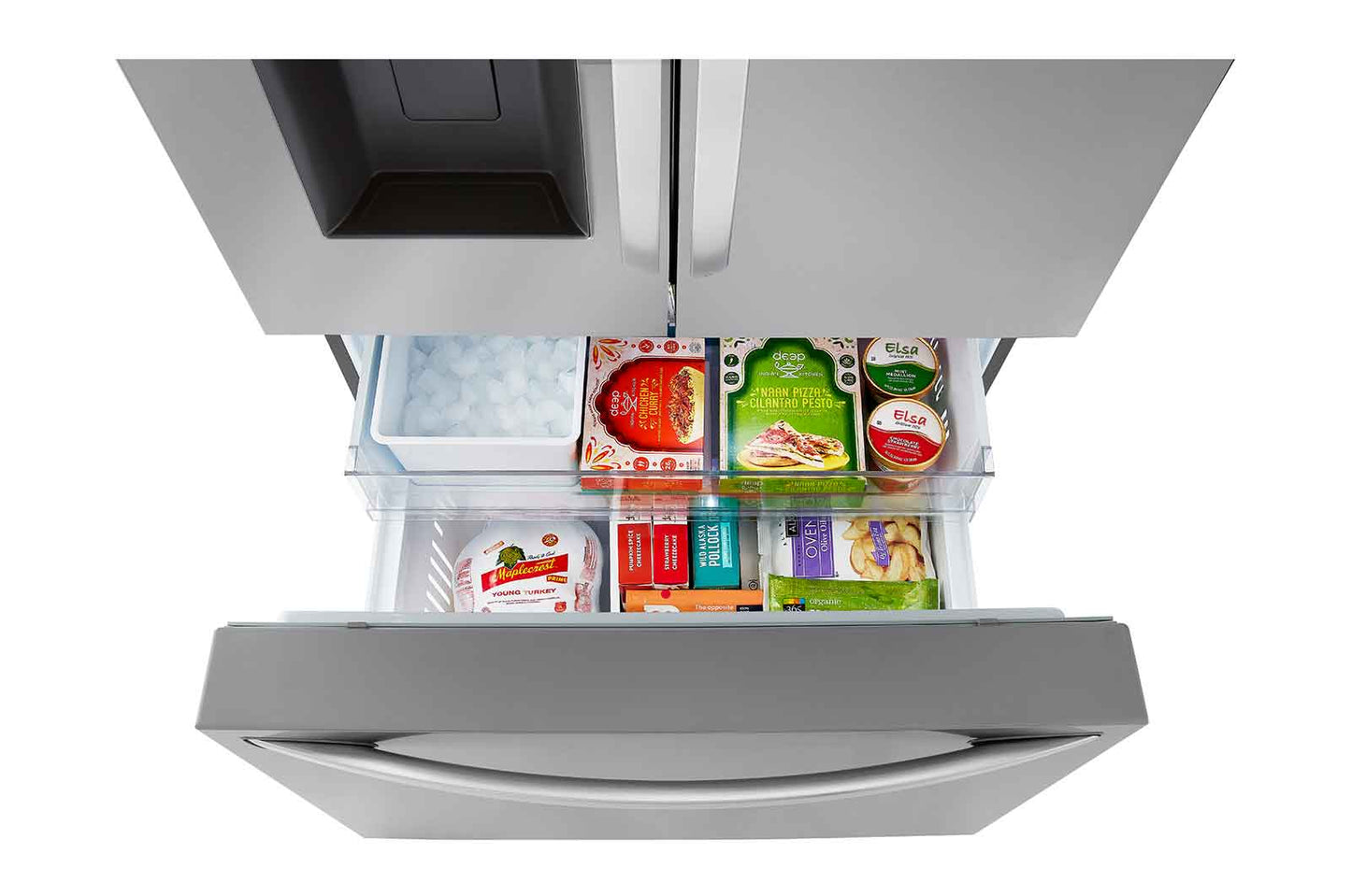 Lg LRFXC2606S 26 Cu. Ft. Smart Counter-Depth Max Refrigerator With Dual Ice Makers