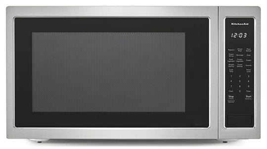 Kitchenaid KMCS3022GSS 24" Countertop Microwave Oven - 1200 Watt - Stainless Steel