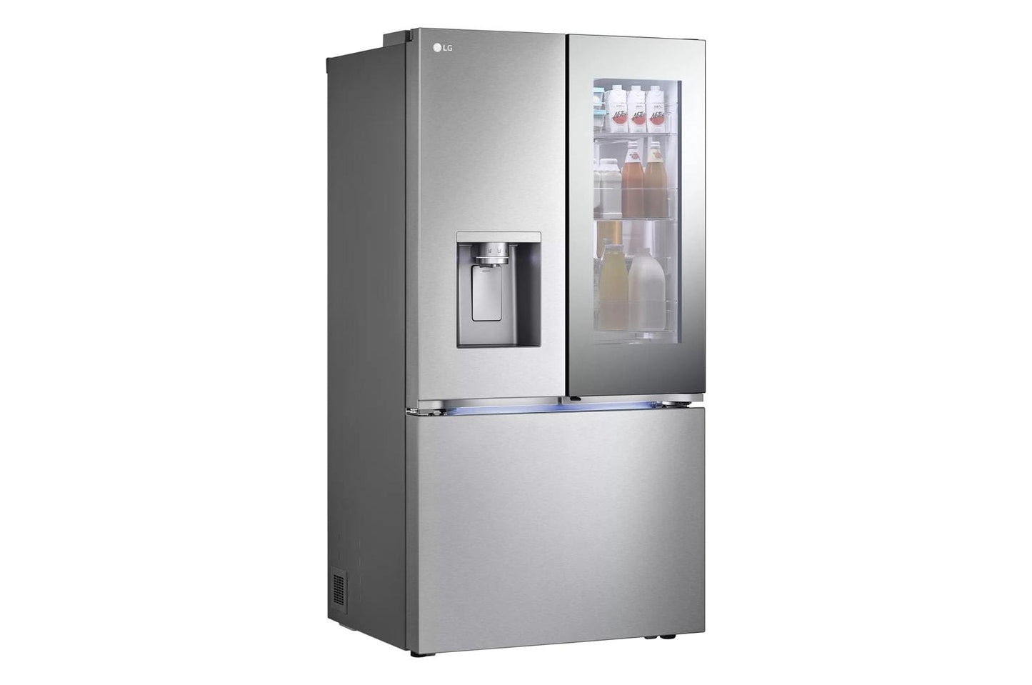 Lg LRYKS3106S 31 Cu. Ft. Smart Standard-Depth Max™ French Door Refrigerator With Four Types Of Ice And Mirror Instaview®