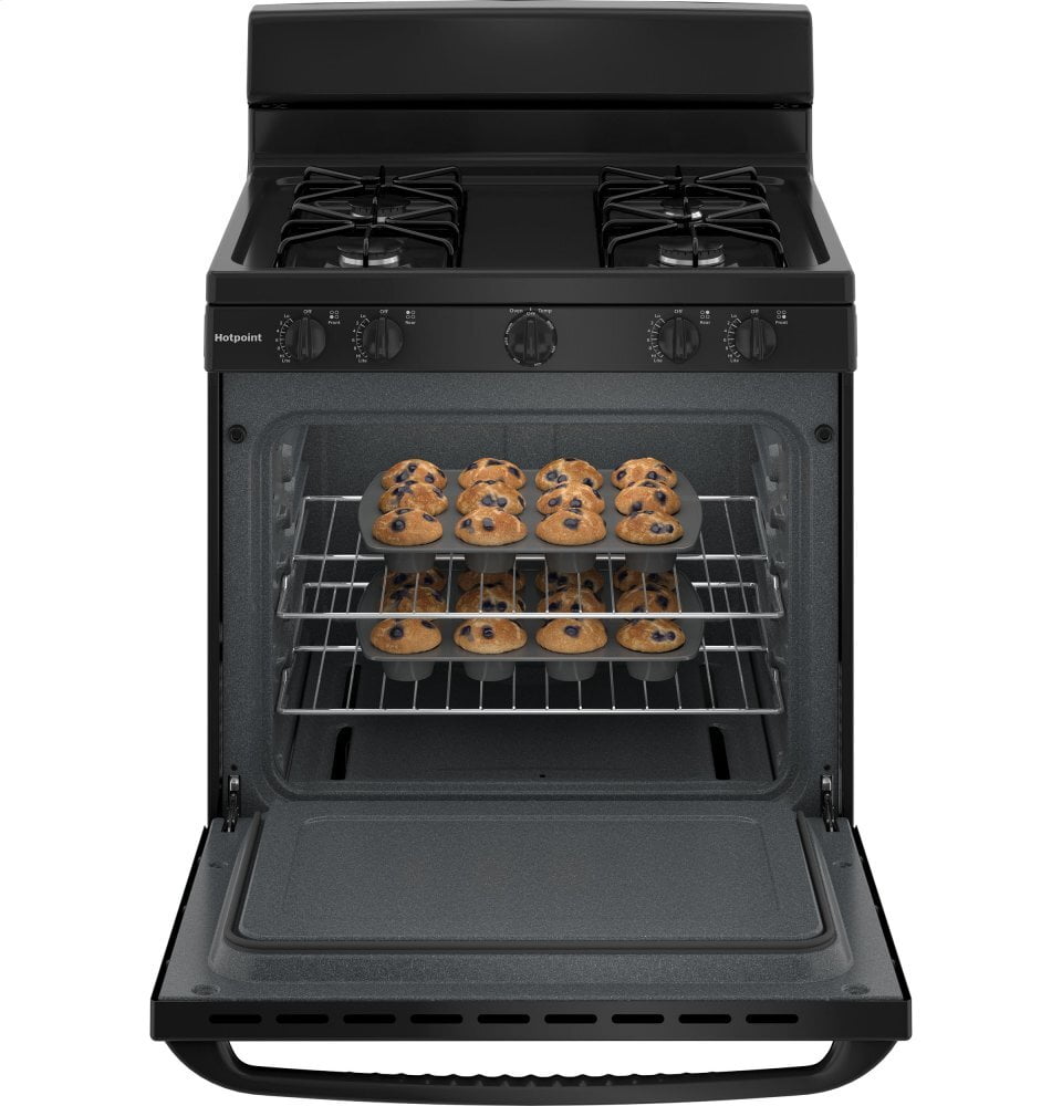 Hotpoint RGBS300DMBB Hotpoint® 30" Free-Standing Gas Range