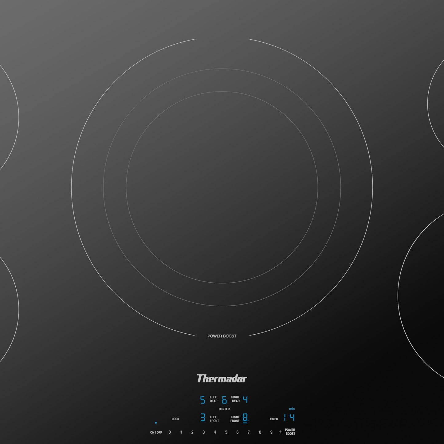 Thermador CIT365YB Induction Cooktop 36'' Black, Surface Mount Without Frame Cit365Yb