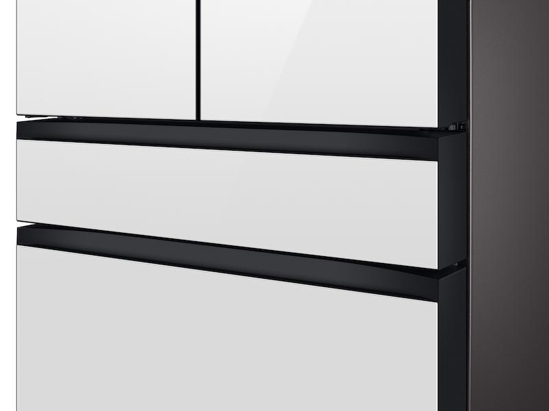 Samsung RF23BB890012 Bespoke Counter Depth 4-Door French Door Refrigerator (23 Cu. Ft.) With Family Hub™ In White Glass