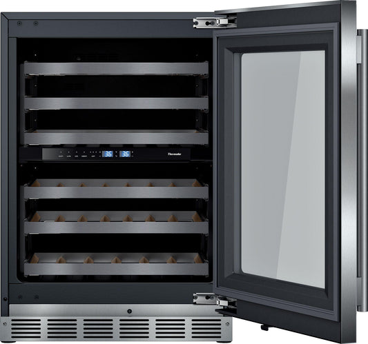 Thermador T24UW915RS Freedom® Wine Cooler With Glass Door 24'' Professional T24Uw915Rs