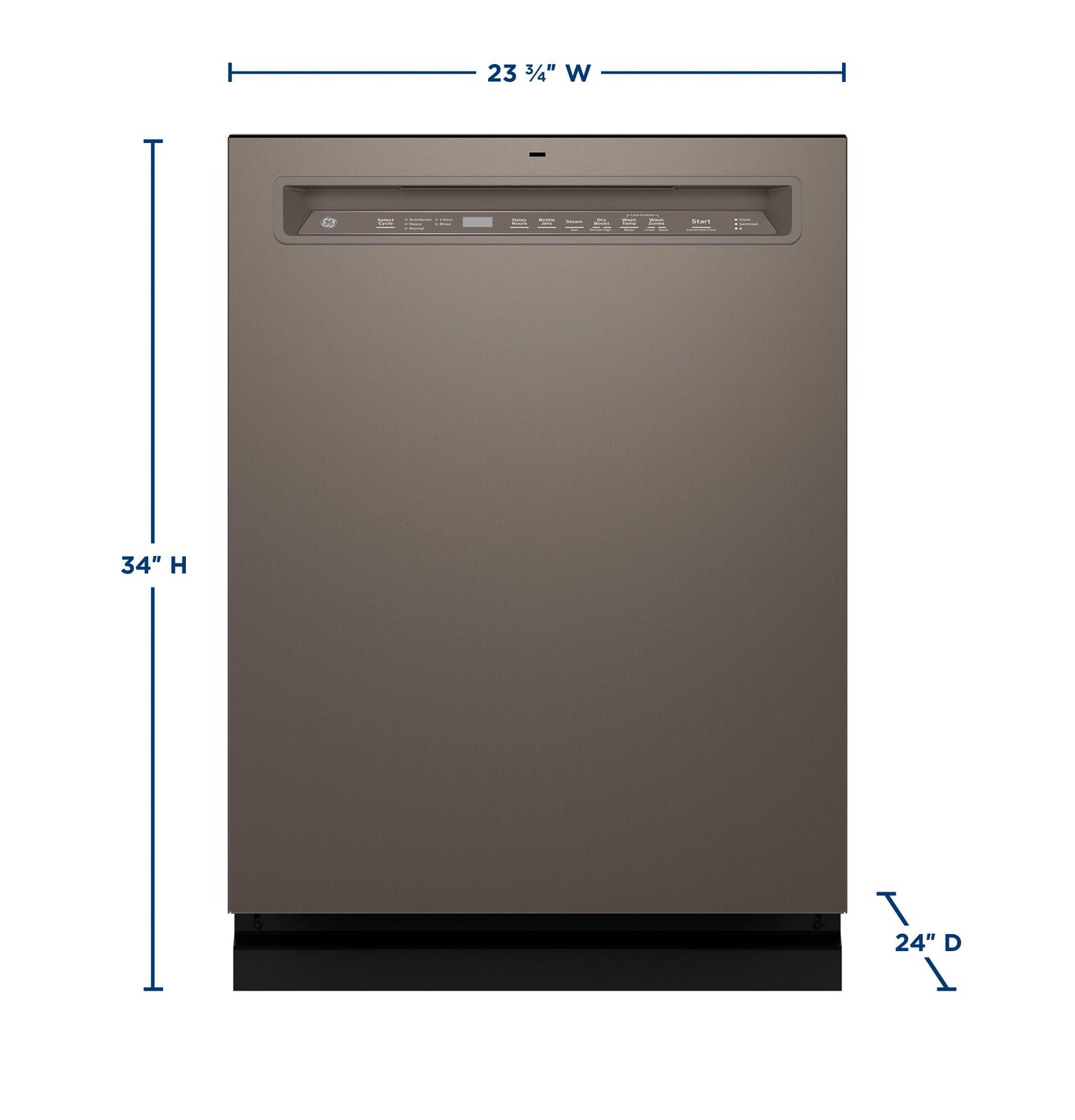 Ge Appliances GDF650SMVES Ge® Front Control With Stainless Steel Interior Dishwasher With Sanitize Cycle