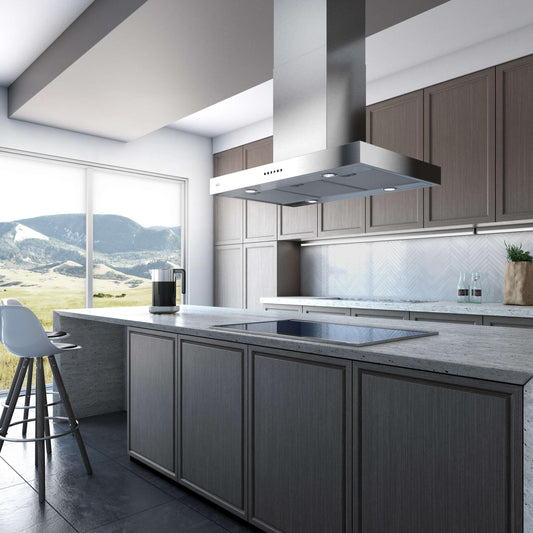 Xo Appliance XORI48SC New! 48In Ccc 600/395 Cfm Low Profile Island Hood Ss