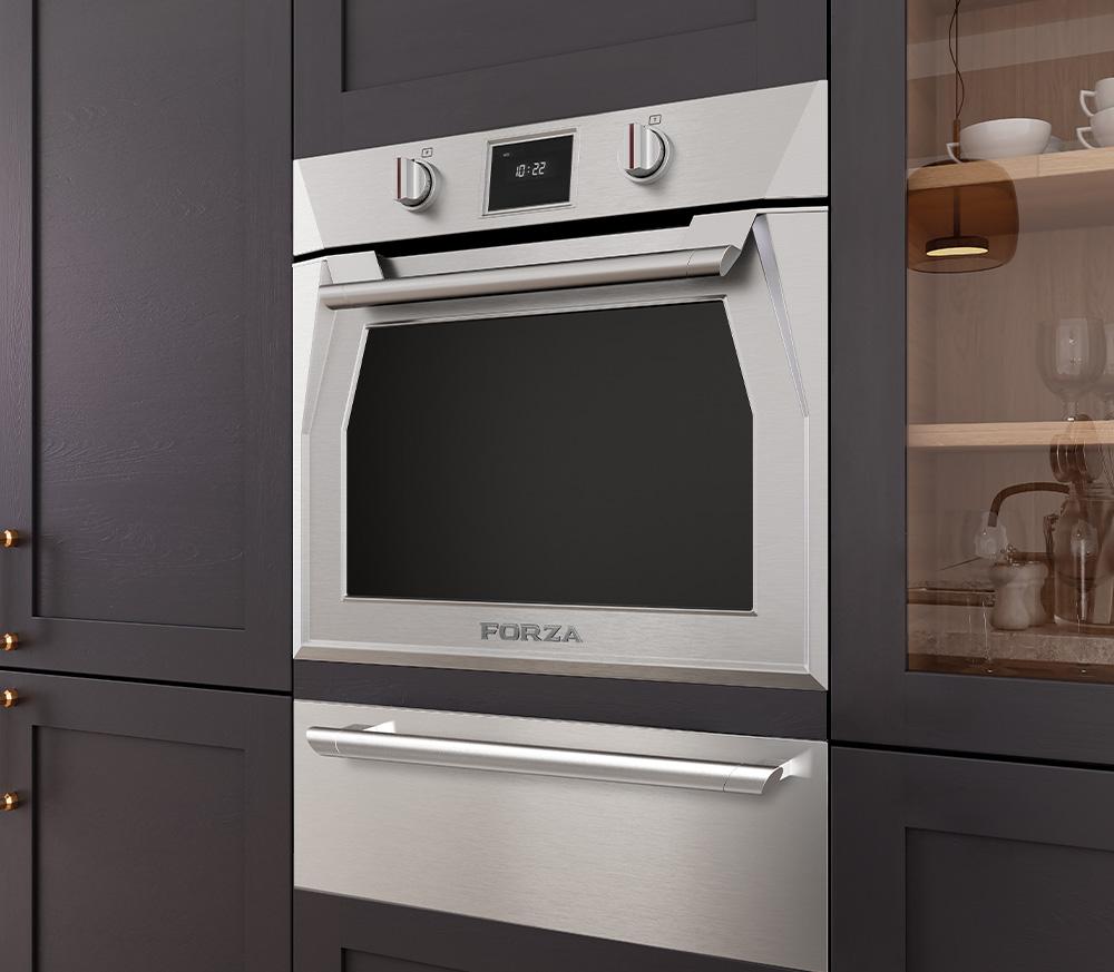 Forzacucina FOSP30S 30 Inch Single Dual Convection Electric Wall Oven