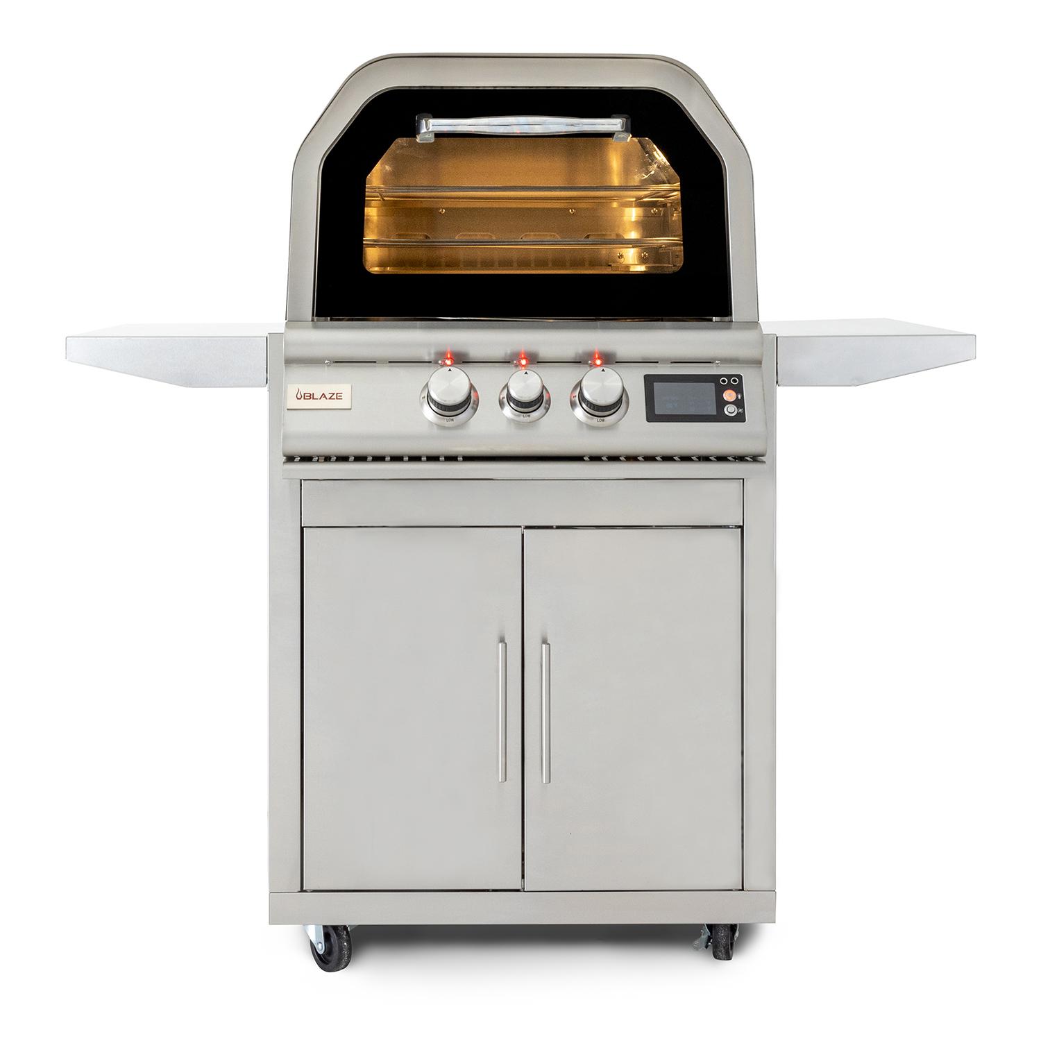 Blaze Grills BLZ26PZOVNNG Blaze 26-Inch Gas Outdoor Pizza Oven With Rotisserie, With Fuel Type - Natural Gas