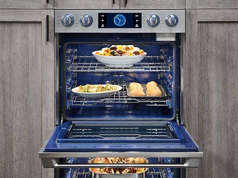 Samsung NV51M9770DS 30" Flex Duo&#8482; Chef Collection Double Wall Oven In Stainless Steel