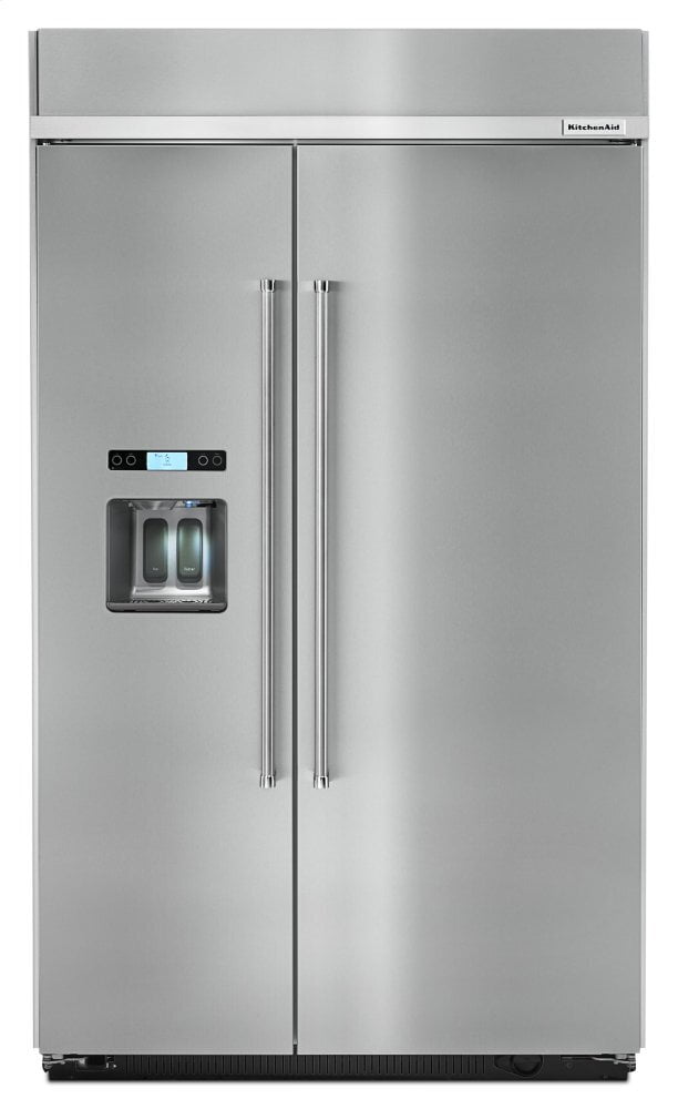 Kitchenaid KBSD618ESS 29.5 Cu. Ft 48-Inch Width Built-In Side By Side Refrigerator - Stainless Steel