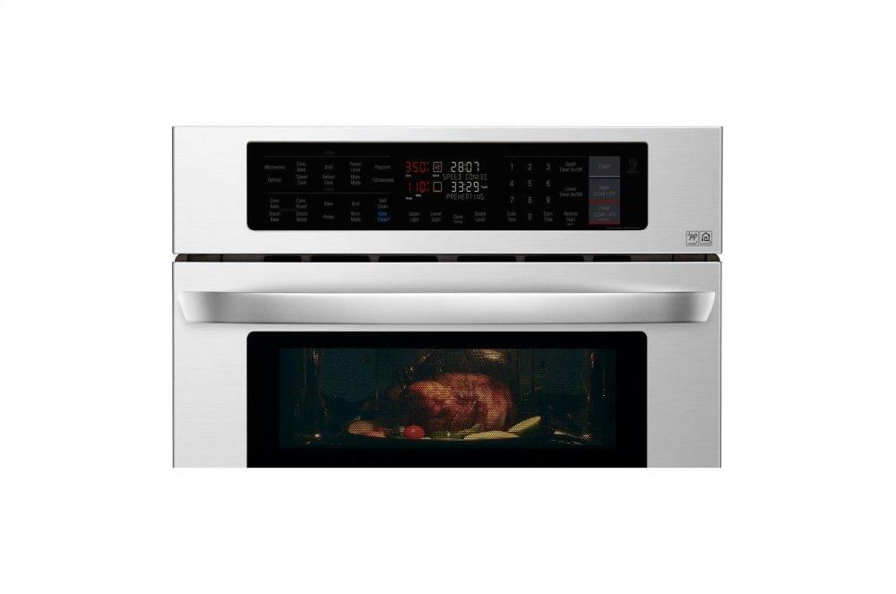Lg LWC3063ST 1.7/4.7 Cu. Ft. Smart Wi-Fi Enabled Combination Double Wall Oven