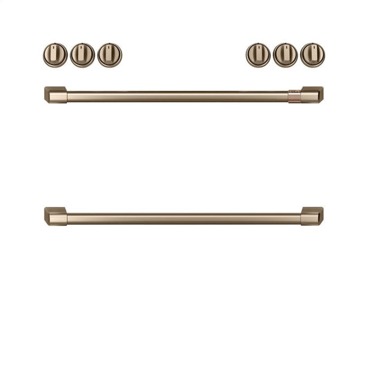 Cafe CXFCGHKPMBZ Café Front Control Gas Knobs And Handles - Brushed Bronze