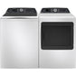 Ge Appliances PTD70EBSTWS Ge Profile™ 7.4 Cu. Ft. Capacity Smart Aluminized Alloy Drum Electric Dryer With Sanitize Cycle And Sensor Dry