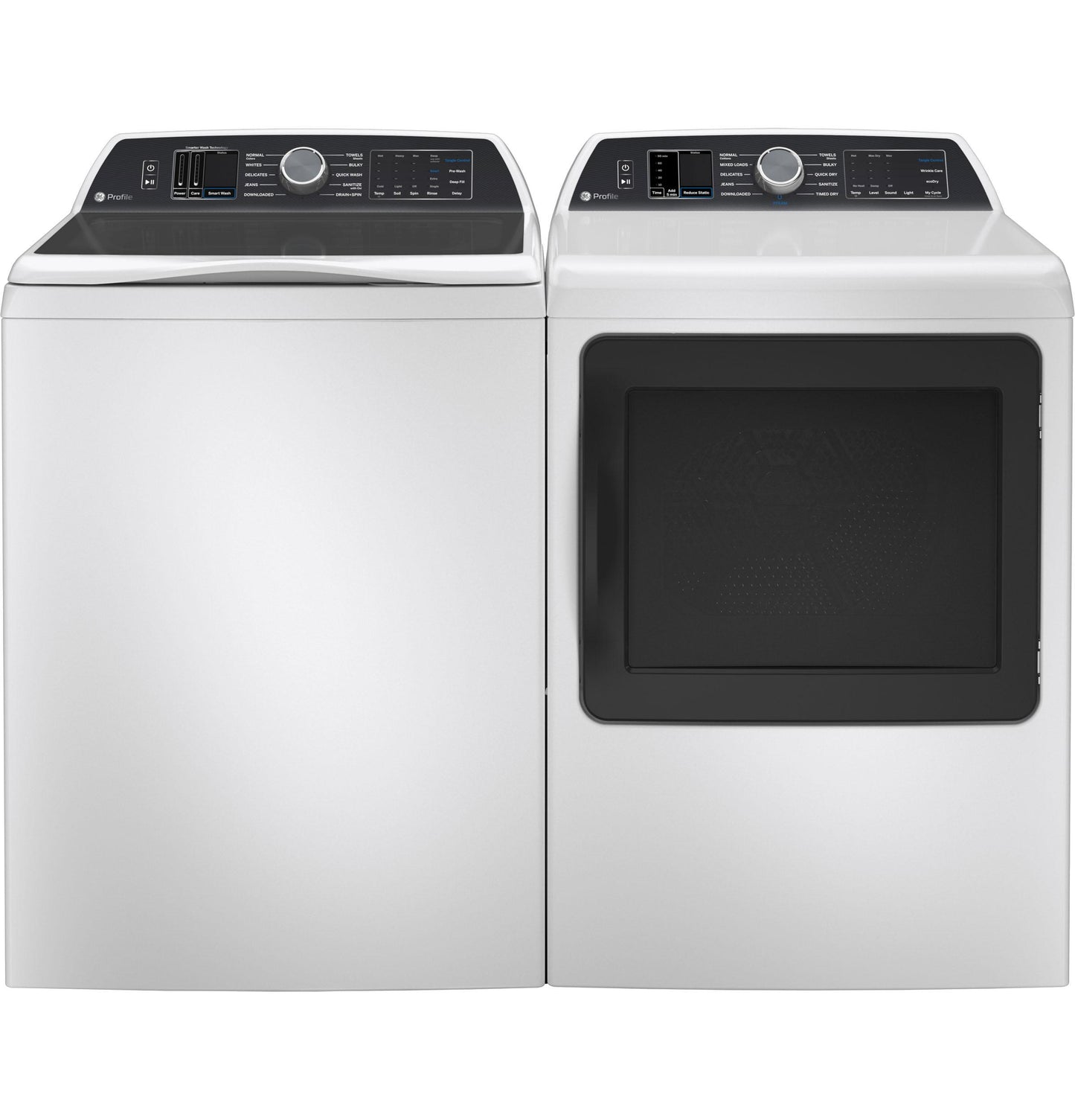 Ge Appliances PTD70EBSTWS Ge Profile&#8482; 7.4 Cu. Ft. Capacity Smart Aluminized Alloy Drum Electric Dryer With Sanitize Cycle And Sensor Dry