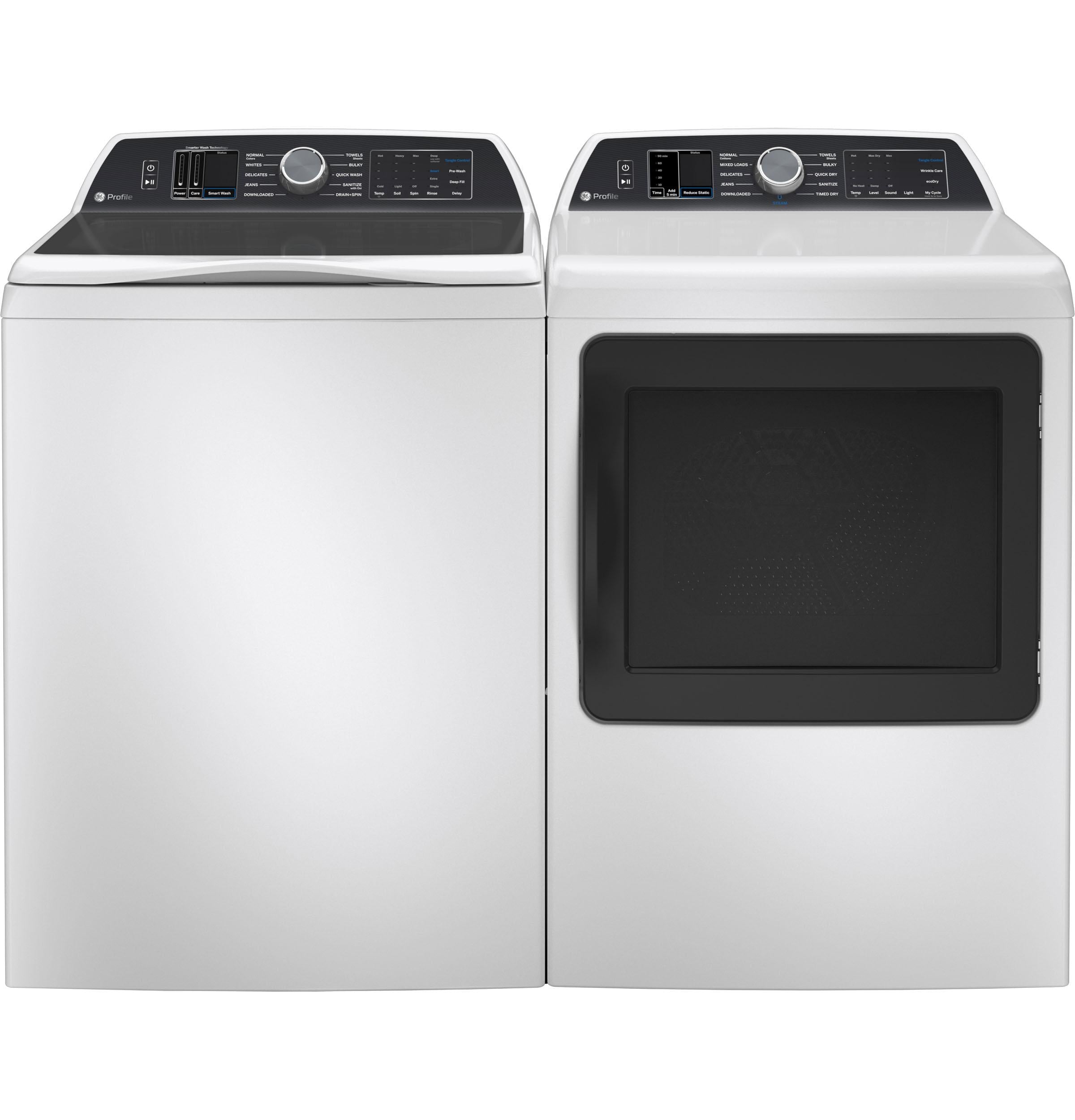Ge Appliances PTW705BSTWS Ge Profile™ 5.3 Cu. Ft. Capacity Washer With Smarter Wash Technology And Flexdispense™