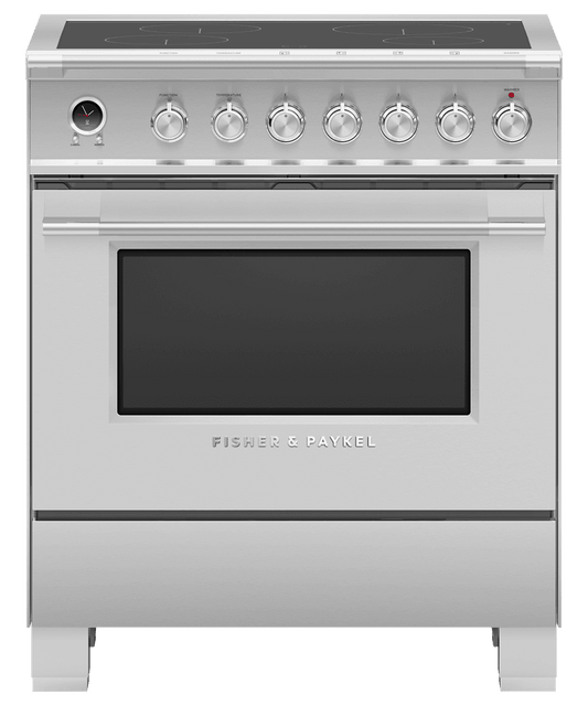 Fisher & Paykel OR30SCI6X1 Induction Range, 30", 4 Zones, Self-Cleaning