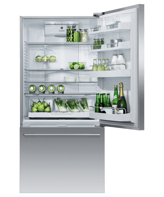 Fisher & Paykel RF170WDRUX5N Freestanding Refrigerator Freezer, 32", 17.1 Cu Ft, Ice & Water