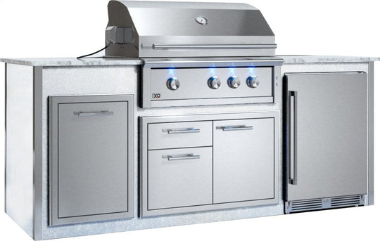 Xo Appliance XOGOK36V1WH Appliance Ready Pre-Assembled 36" Designer Island White COMPONENTS SOLD SEPARATELY