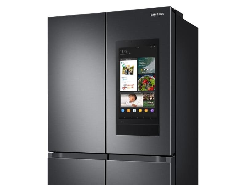 Samsung RF23A9771SG 23 Cu. Ft. Smart Counter Depth 4-Door Flex™ Refrigerator With Family Hub™ And Beverage Center In Black Stainless Steel