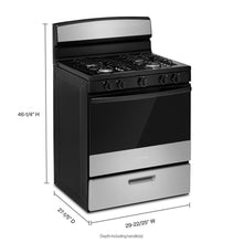 Amana AGR4203MNS Amana® 30-Inch Gas Range With Easy-Clean Glass Door