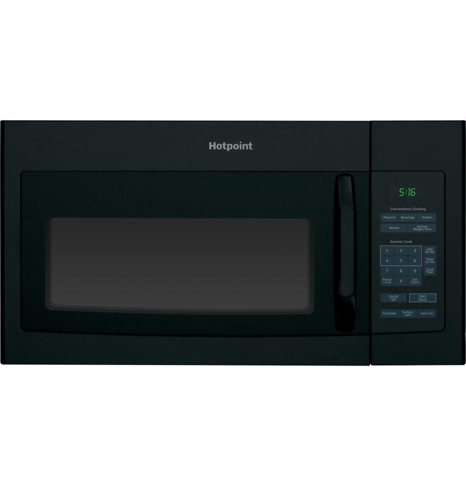 Hotpoint RVM5160DHBB Hotpoint® 1.6 Cu. Ft. Over-The-Range Microwave Oven