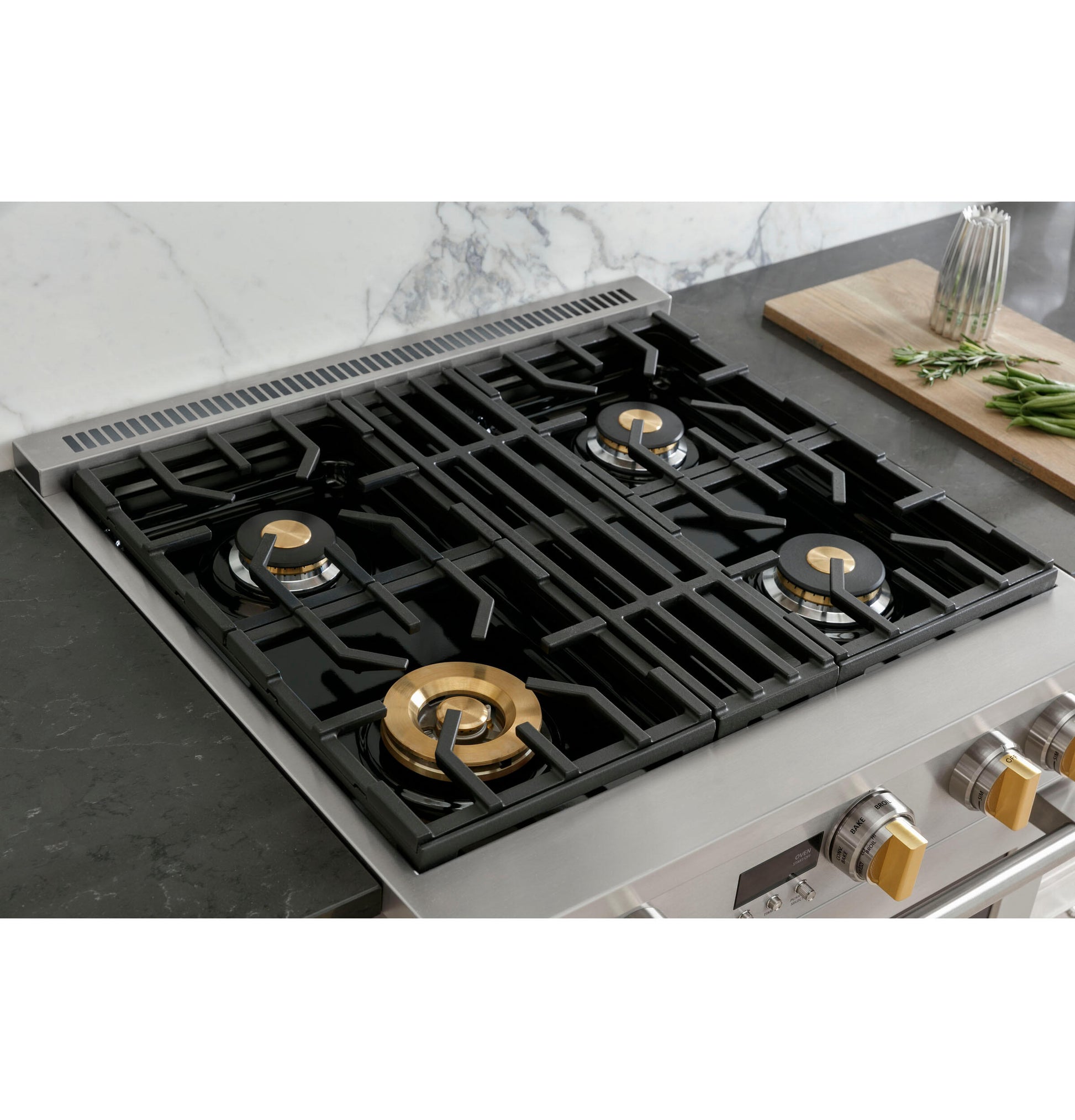 Monogram ZDP304NTSS Monogram 30" Dual-Fuel Professional Range With 4 Burners (Natural Gas)