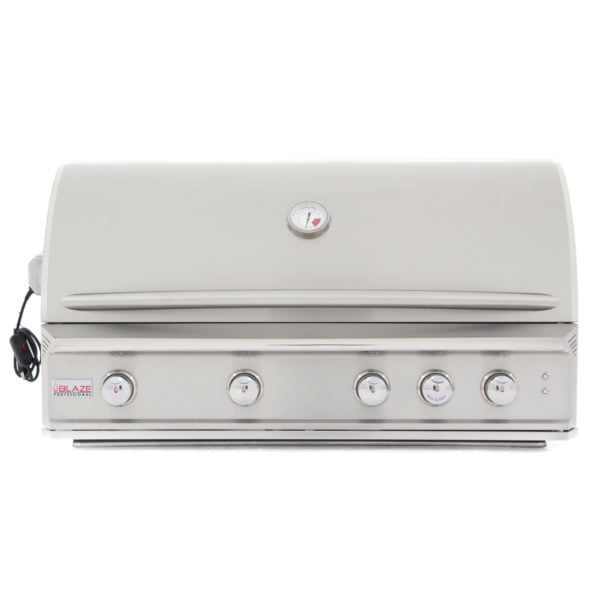 Blaze Grills BLZ4PRONG Blaze Professional 44-Inch 4 Burner Built-In Gas Grill With Rear Infrared Burner - Natural Gas