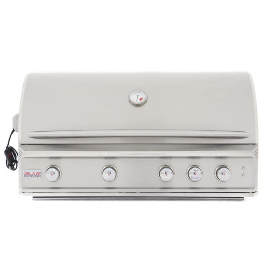 Blaze Grills BLZ4PRONG Blaze Professional 44-Inch 4 Burner Built-In Gas Grill With Rear Infrared Burner - Natural Gas