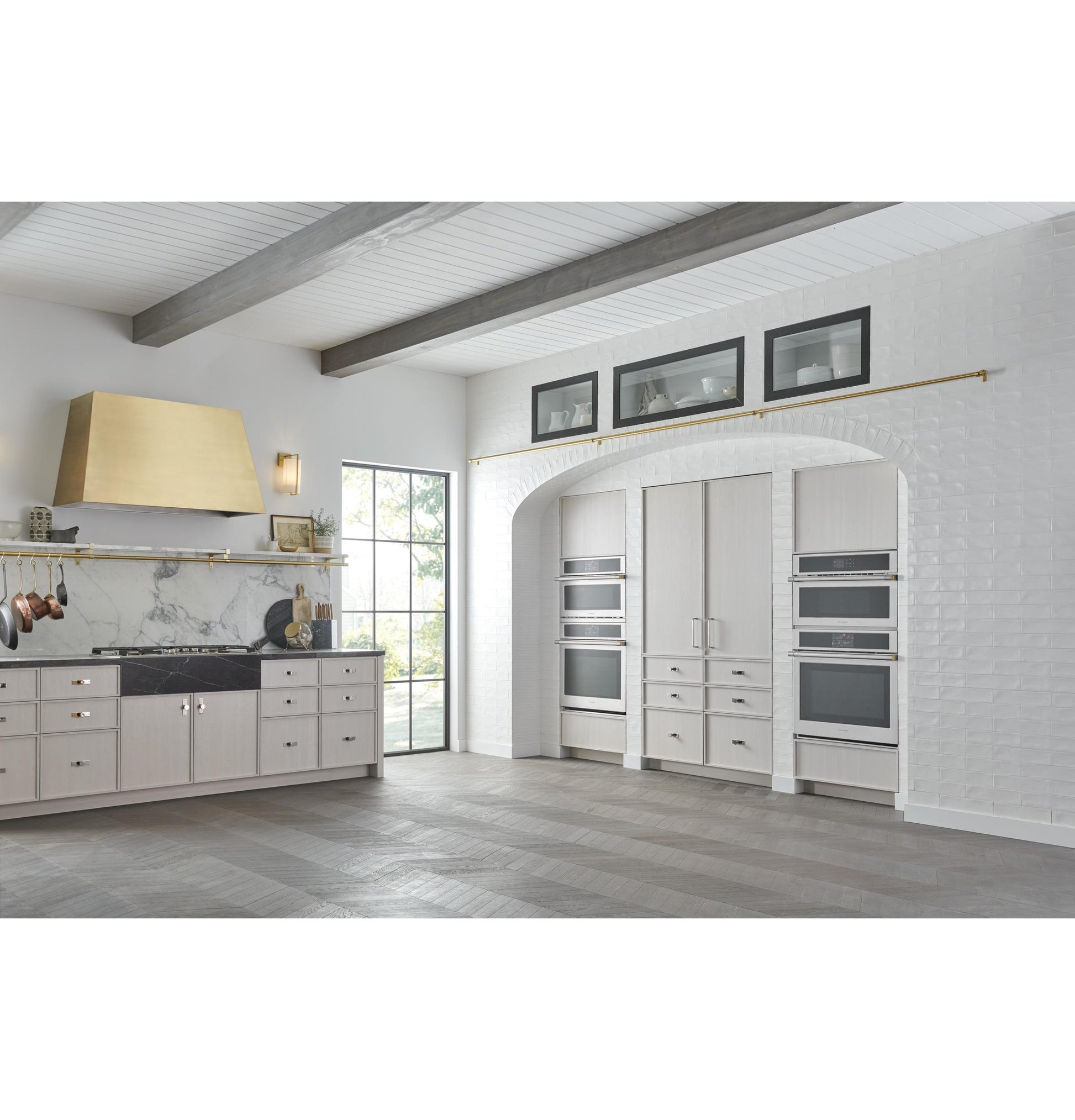 Monogram ZVC48DTB1 Monogram 48" Custom Brass Hood Insert Sold Separately