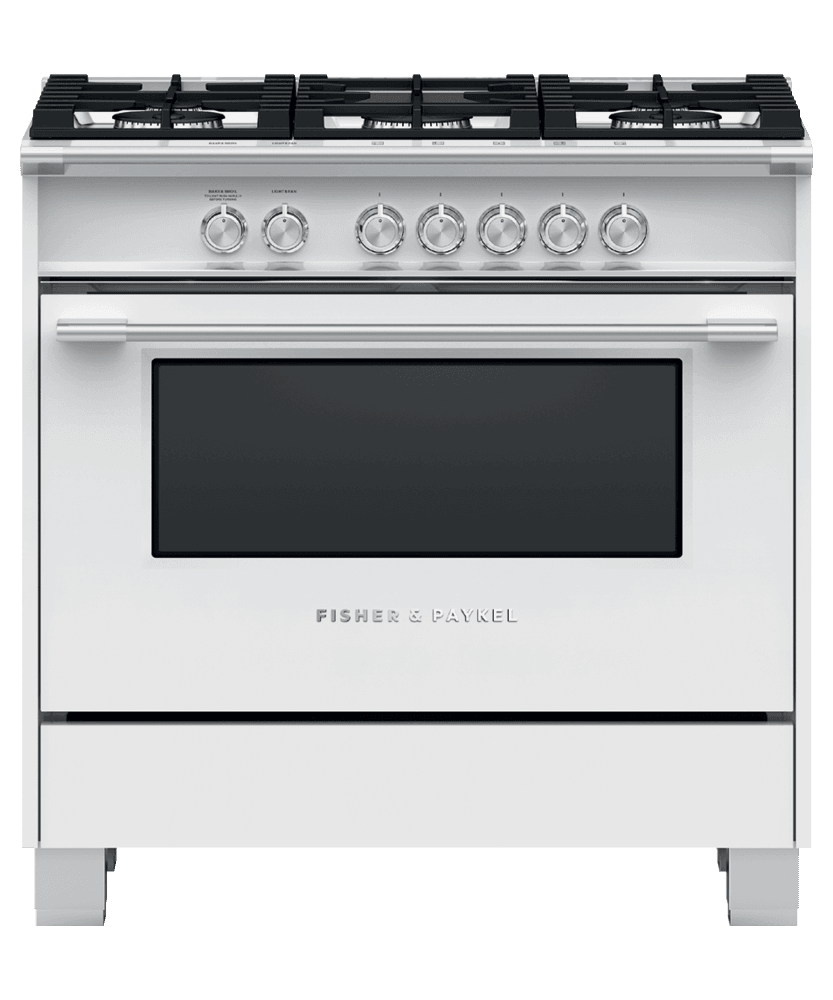 Fisher & Paykel OR36SCG4W1 Gas Range, 36", 5 Burners
