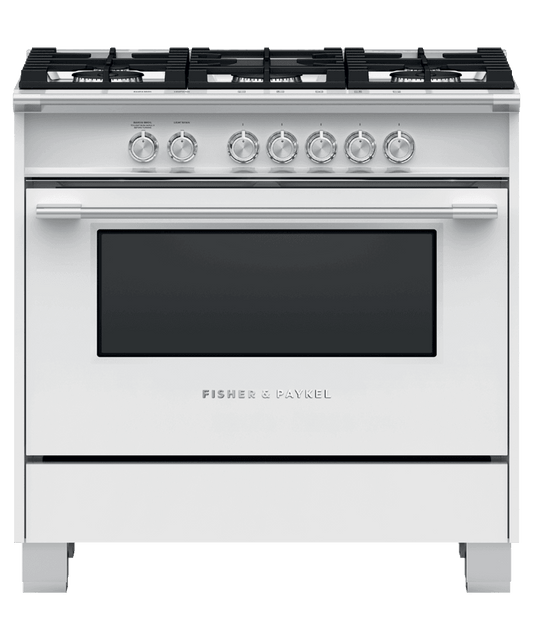Fisher & Paykel OR36SCG4W1 Gas Range, 36", 5 Burners
