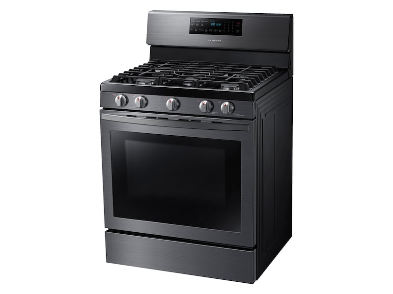 Samsung NX58T7511SG 5.8 Cu. Ft. Freestanding Gas Range With Air Fry And Convection In Black Stainless Steel